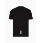 T-shirt scollo a V m.corta logo basic stretch jersey TRAIN CORE