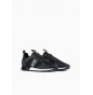 Sneaker mesh logo EA7 BLACK & WHITE LACES