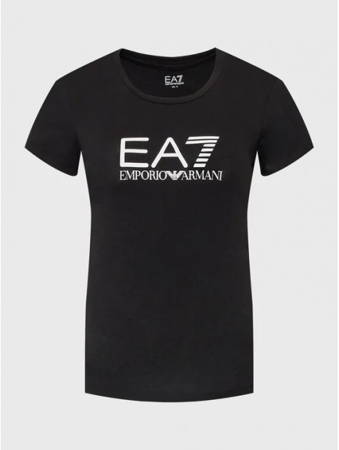 T-shirt girocollo m.corta logo EA7 TRAIN SHINY